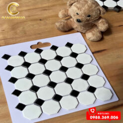 GẠCH MOSAIC BÁT GIÁC TRẮNG Ô NHỎ CSG 777