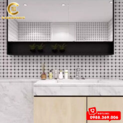 GẠCH MOSAIC BÁT GIÁC TRẮNG Ô NHỎ CSG 777