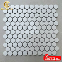GẠCH MOSAIC CHẤM BI MÀU TRẮNG CSCB 269