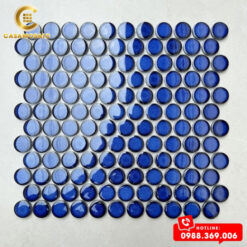 GẠCH MOSAIC CHẤM BI MÀU XANH DƯƠNG CSCB 128
