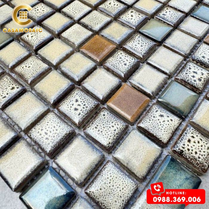 GẠCH MOSAIC GỐM MEN RẠN CS YB 23