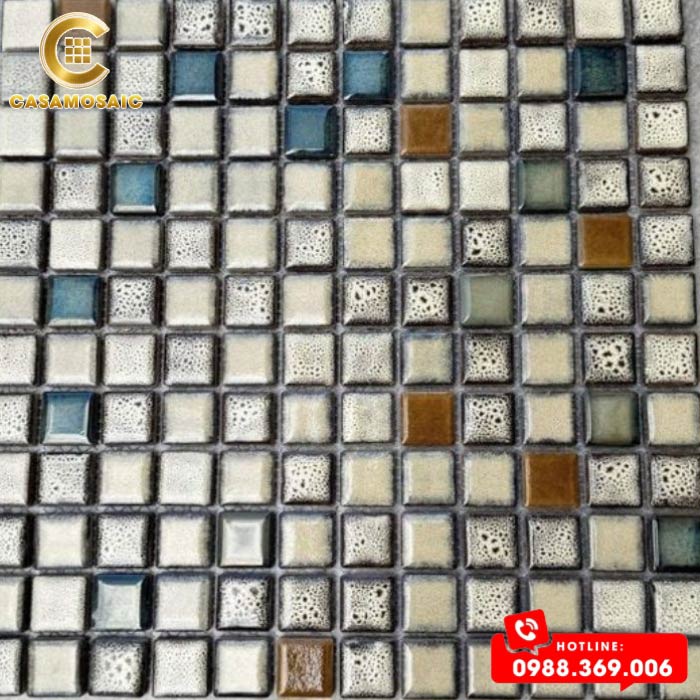 GẠCH MOSAIC GỐM MEN RẠN CS YB 23