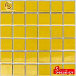 GẠCH MOSAIC GỐM MEN TRƠN MÀU VÀNG CSG 4815