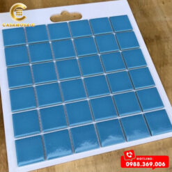 GẠCH MOSAIC GỐM MEN TRƠN MÀU XANH BIỂN CSG 916