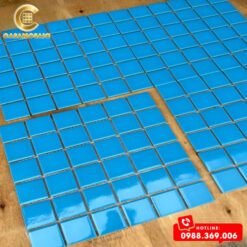 GẠCH MOSAIC GỐM MEN TRƠN MÀU XANH BIỂN CSG 916