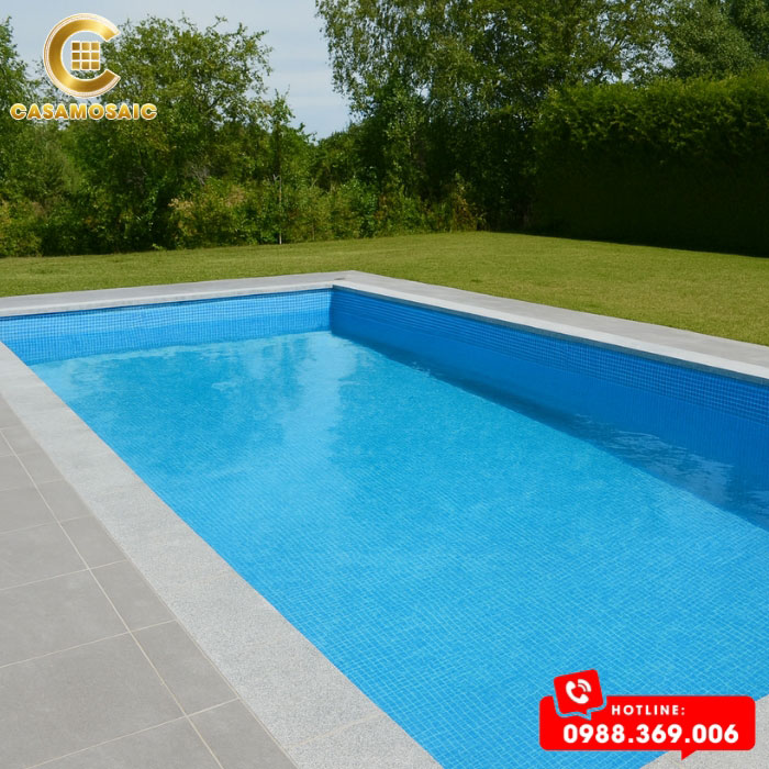 GẠCH MOSAIC GỐM MEN TRƠN MÀU XANH BIỂN CSG 916