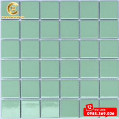 GẠCH MOSAIC GỐM MEN TRƠN MÀU XANH LÁ CSG 1496