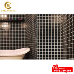 GẠCH MOSAIC GỐM SỨ ĐEN MỜ CS 4808M
