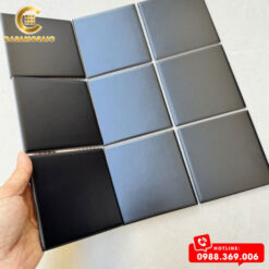 GẠCH MOSAIC GỐM SỨ MÀU ĐEN MỜ CS9708