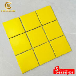GẠCH MOSAIC GỐM SỨ MÀU VÀNG MỜ CS9715M