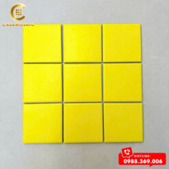 GẠCH MOSAIC GỐM SỨ MÀU VÀNG MỜ CS9715M