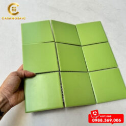 GẠCH MOSAIC GỐM SỨ MÀU XANH LÁ CS 9718M
