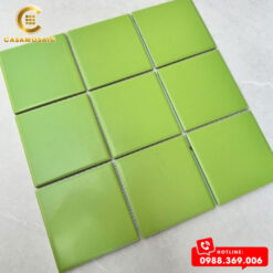 GẠCH MOSAIC GỐM SỨ MÀU XANH LÁ CS 9718M