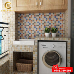 GẠCH MOSAIC GỐM SỨ MIX MÀU CS P48M06