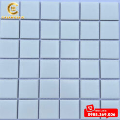 GẠCH MOSAIC GỐM SỨ TRẮNG MỜ CS 4801M