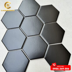 GẠCH MOSAIC LỤC GIÁC TO MÀU ĐEN CS L1P806
