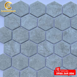 GẠCH MOSAIC LỤC GIÁC XÁM CS P59M23
