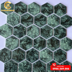 GẠCH MOSAIC LỤC GIÁC XANH RÊU CS P59M02