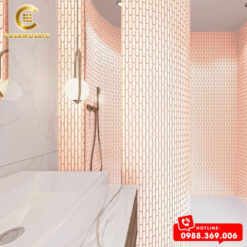 GẠCH MOSAIC QUE ĐẦU TRÒN CSDT 078