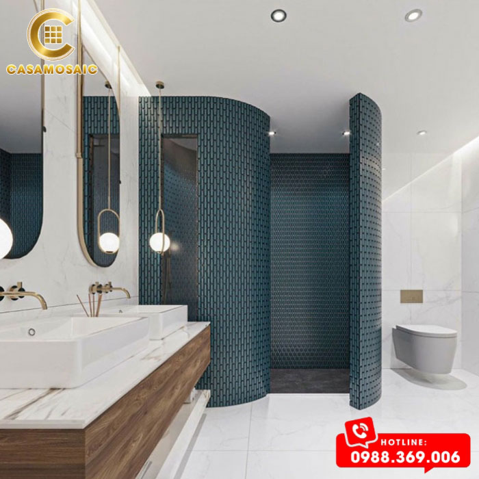 GẠCH MOSAIC QUE ĐẦU TRÒN CSDT 082