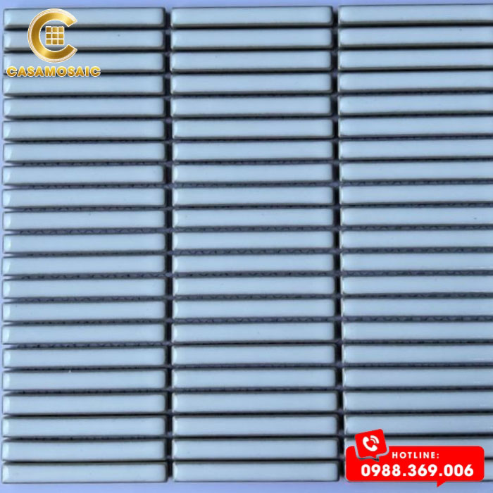GẠCH MOSAIC QUE ĐŨA MÀU TRẮNG CST 038