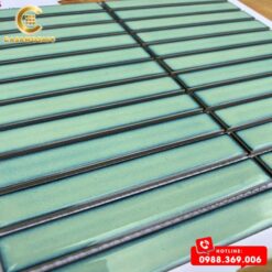 GẠCH MOSAIC QUE ĐŨA MÀU XANH NGỌC CST 086