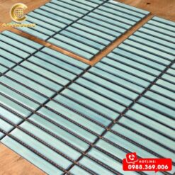 GẠCH MOSAIC QUE ĐŨA MÀU XANH NGỌC CST 086