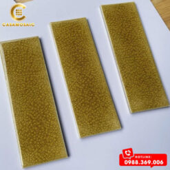 GẠCH THẺ MEN RẠN MÀU VÀNG CSD 6211