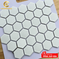 Gạch Mosaic Lục Giác Trắng Mờ CS 5601M