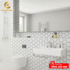 Gạch Mosaic Lục Giác Trắng Mờ CS 5601M