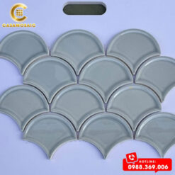 Gạch Mosaic Vảy Cá Bóng CSF 86