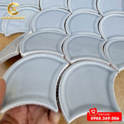 Gạch Mosaic Vảy Cá Bóng CSF 86