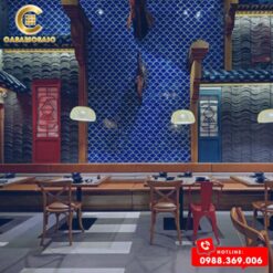 Gạch Mosaic Vảy Cá Rạn 2 Lớp CSF 8966