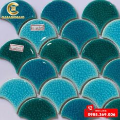 Gạch Mosaic Vảy Cá Rạn 2 Lớp CSF 9002