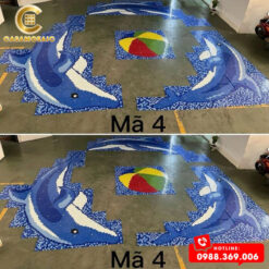 TRANH CÁ HEO MOSAIC TRANG TRÍ MÃ 4