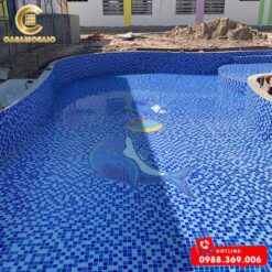 TRANH CÁ HEO MOSAIC TRANG TRÍ MÃ K