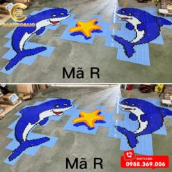 TRANH CÁ HEO MOSAIC TRANG TRÍ MÃ R
