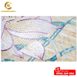 TRANH MOSAIC BÔNG SEN CAO CẤP