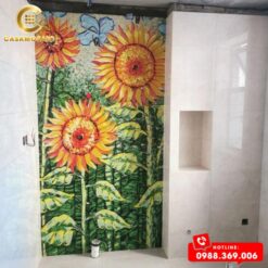 TRANH MOSAIC HOA HƯỚNG DƯƠNG CAO CẤP