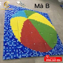 TRANH MOSAIC TRANG TRÍ HÌNH QUẢ BÓNG MÃ B