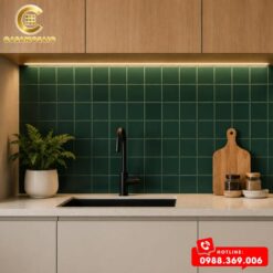 GẠCH MOSAIC GỐM SỨ MÀU XANH CS911