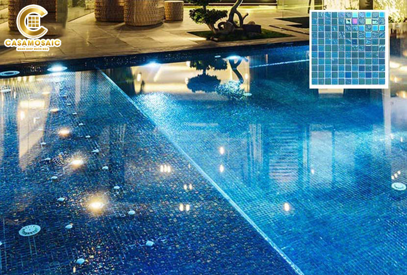 Một vài mẫu gạch mosaic ốp hồ bơi cao cấp