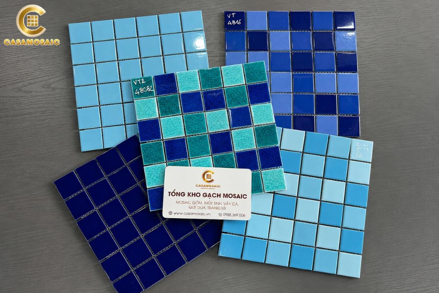 Đa dạng các mẫu gạch mosaic gốm