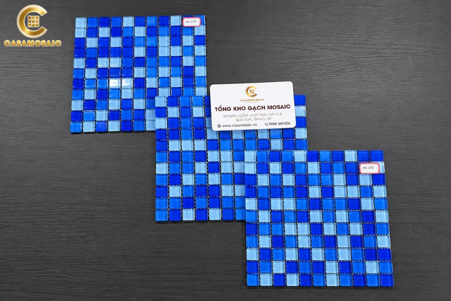 Gạch mosaic thủy tinh bắt sáng tốt