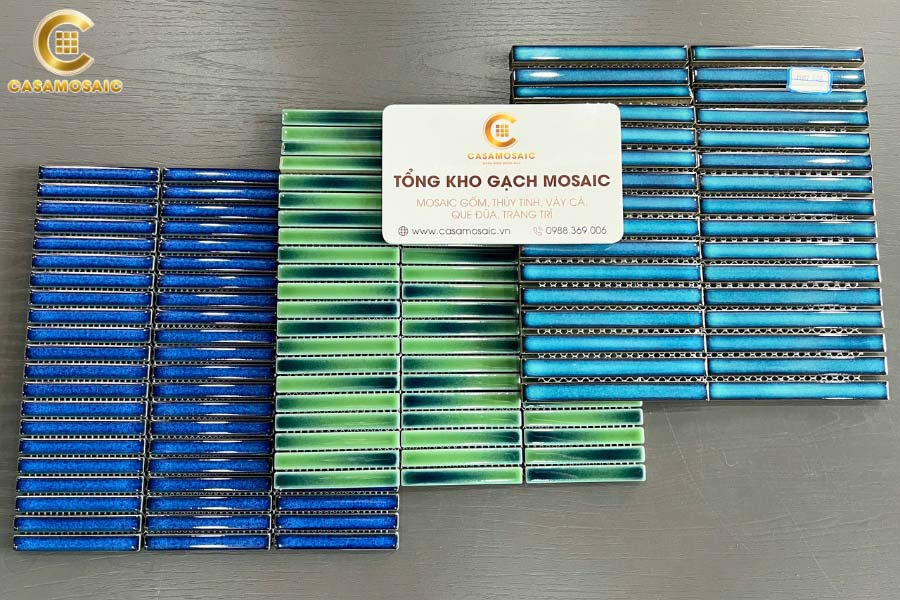 Các mẫu gạch thẻ đa dạng màu sắc