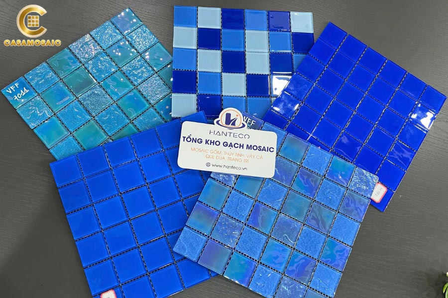 Đa dạng các mẫu gạch mosaic thủy tinh